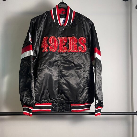 Starter San Francisco 49ers satin jacket size L - Picture 1 of 3